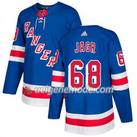 Herren Eishockey New York Rangers Trikot Jaromir Jagr 68 Adidas 2017-2018 Blau Authentic